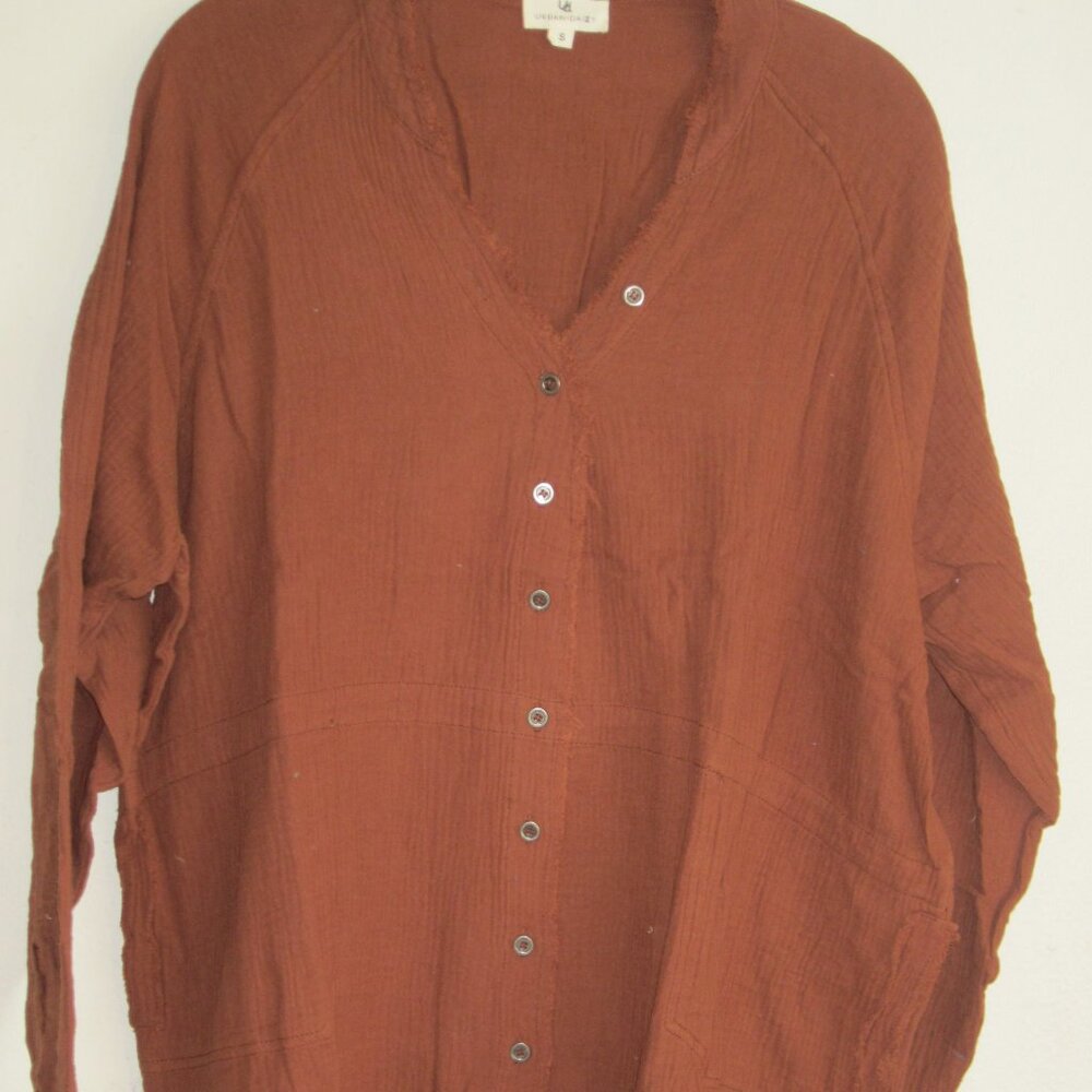 Trend: Notes New Premium Soft Frayed Hem Gauze Vintage Washed Shirt in N… - Picture 5 of 12
